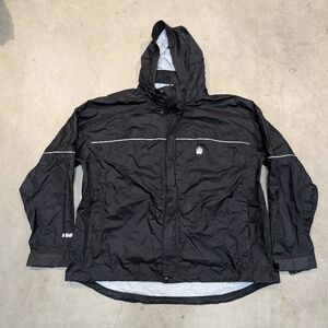 Alaskan Hardgear Men's 3XL 40 Mile Black Rain Jacket Hooded Full Zip